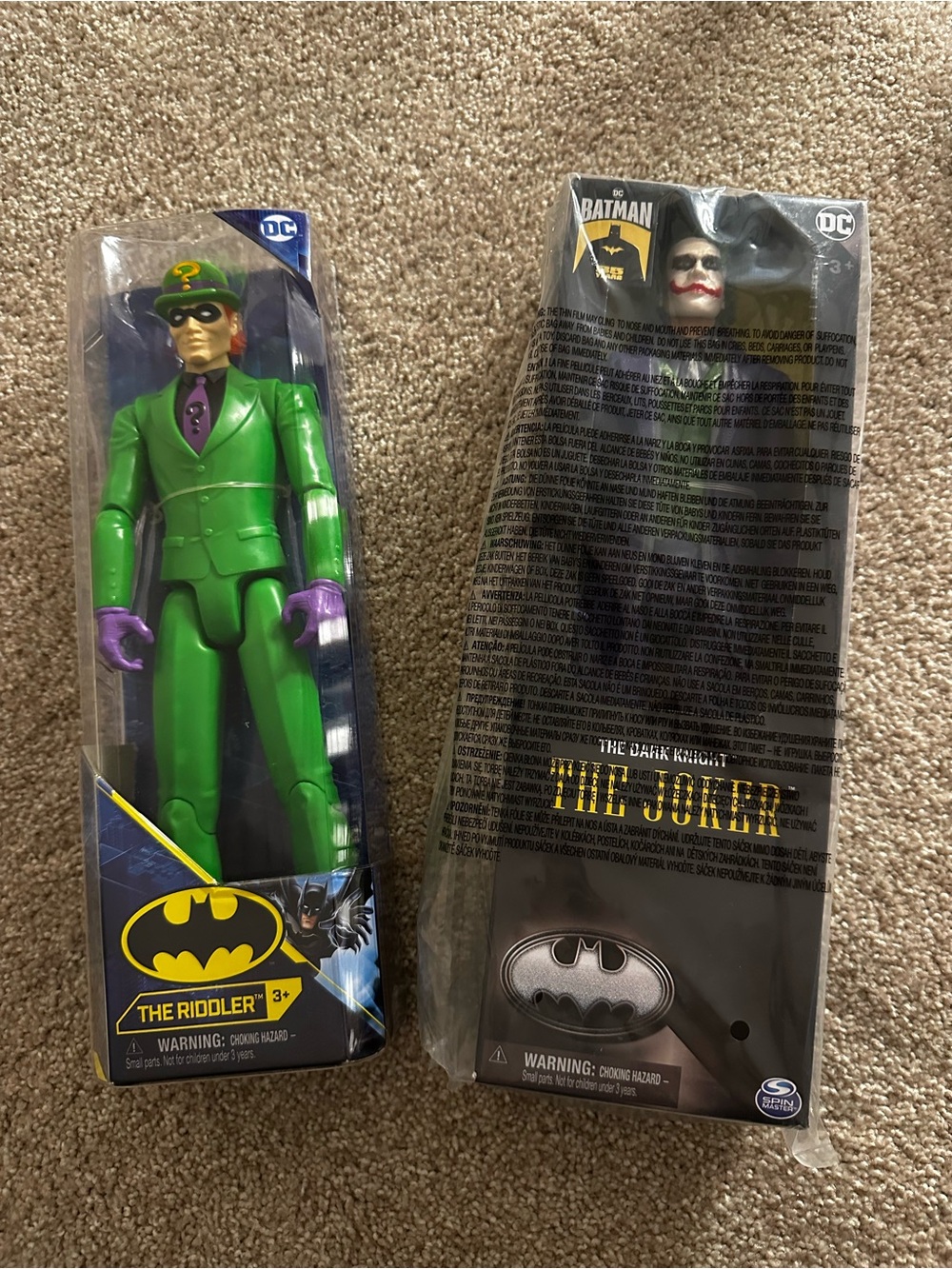 DC The Riddler and The Joker Kids Action Figures BNIB